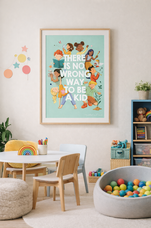 There Is No Wrong Way To Be a Kid Poster