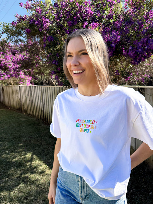 PRE ORDER Women's Celebrate the Small Stuff Tee - Shipping mid September
